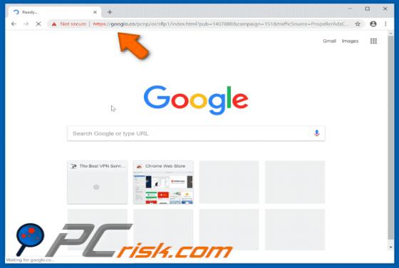 Googlo.co POP-UP Dirottatore