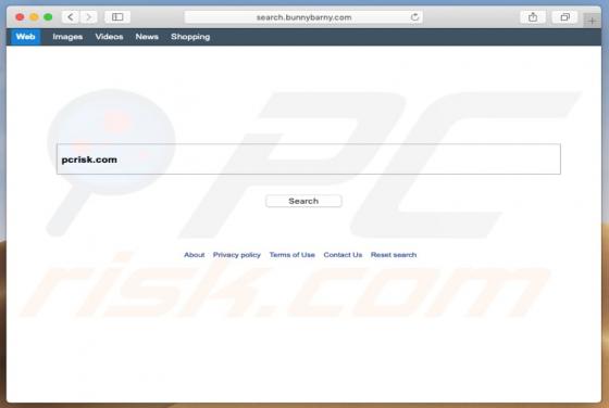 Search.bunnybarny.com Dirottatore (Mac)