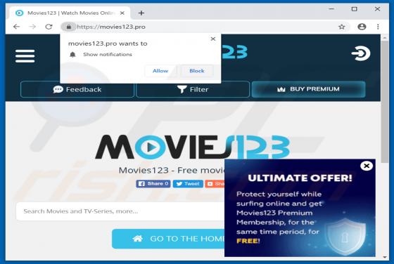 Movies123 Ads
