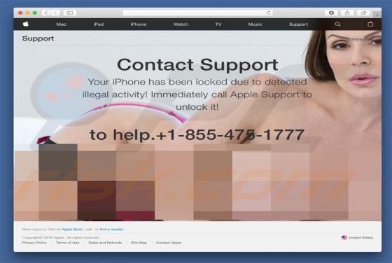 iPhone Has Been Locked POP-UP Truffa (Mac)