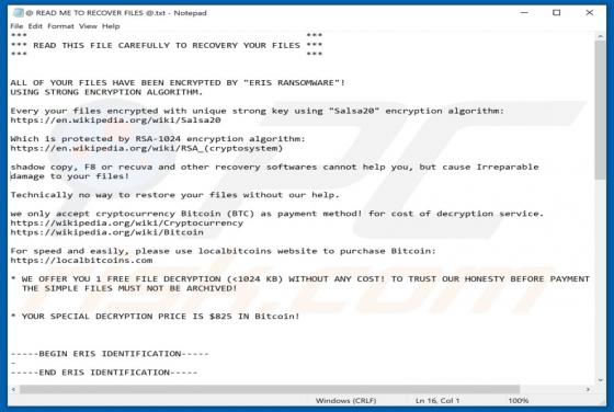 ERIS Ransomware