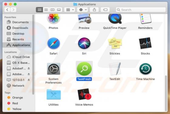 TaskFresh Adware (Mac)
