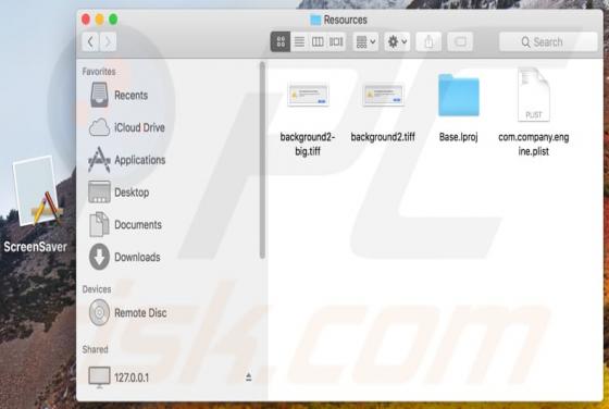 ScreenSaver.app Adware (Mac)
