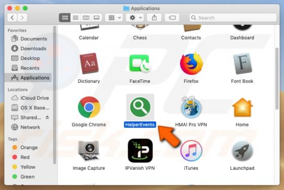 HelperEvents Adware (Mac)