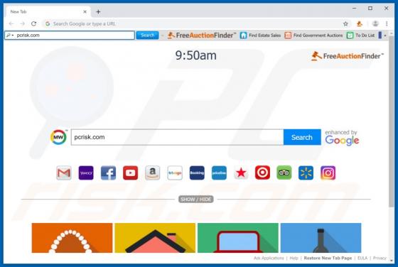 FreeAuctionFinder Toolbar
