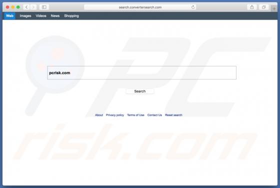 Search.convertersearch.com Dirottatore (Mac)