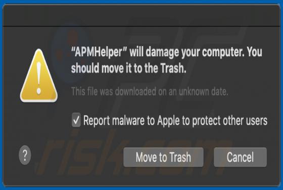 * Will Damage Your Computer. You Should Move It To The Trash. POP-UP (Mac)