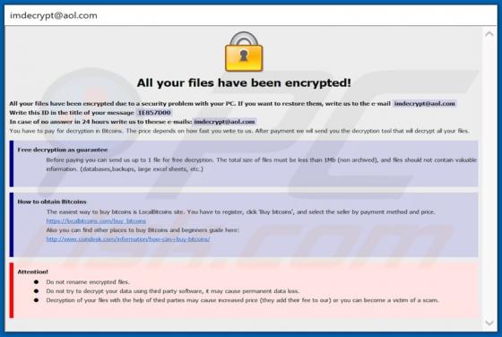 IMI Ransomware