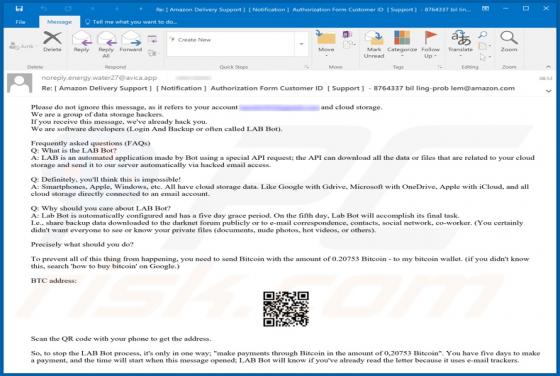 LAB Bot Email Truffa