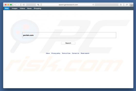 Search.genieosearch.com Dirottatore (Mac)