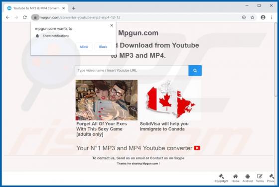 Mpgun.com Ads