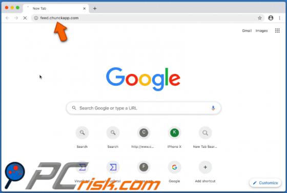 Feed.chunckapp.com Dirottatore (Mac)