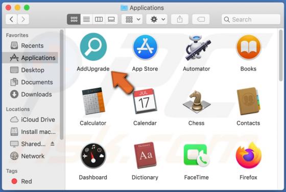 AddUpgrade Adware (Mac)