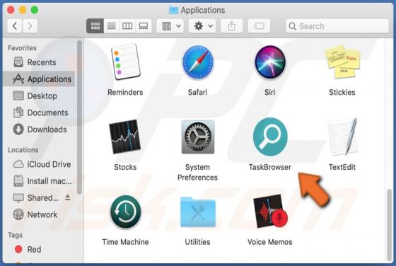 TaskBrowser Adware (Mac)