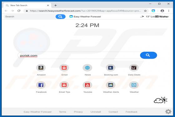 Easy Weather Forecast Browser Hijacker (Dirottatore)