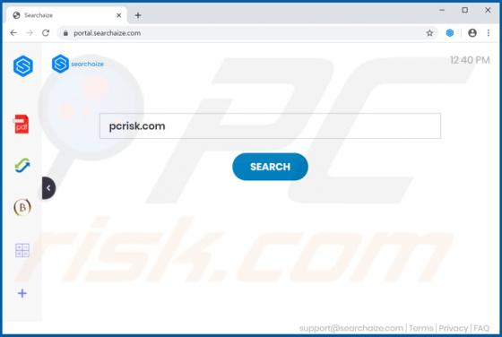 Searchaize Browser Hijacker (Dirottatore)