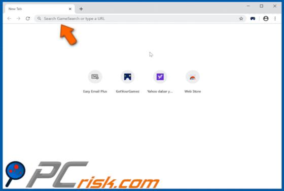 GameSearch Browser Hijacker (Dirottatore)