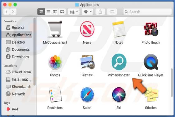 PrimaryIndexer Adware (Mac)