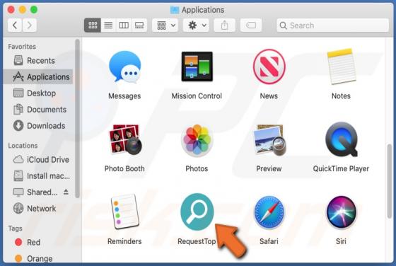 RequestTop Adware (Mac)