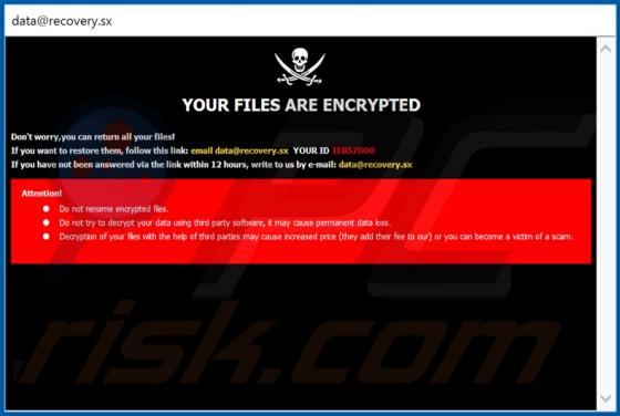 .data (Dharma) Ransomware