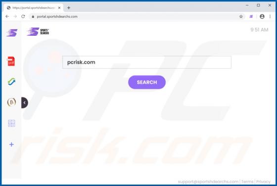 SportsHDSearchs Browser Hijacker (Dirottatore)