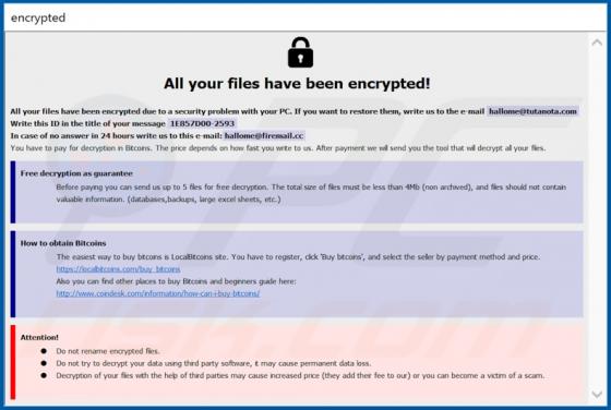 Devoe Ransomware