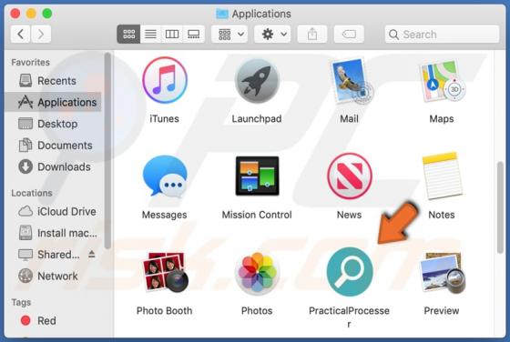 PracticalProcesser Adware (Mac)
