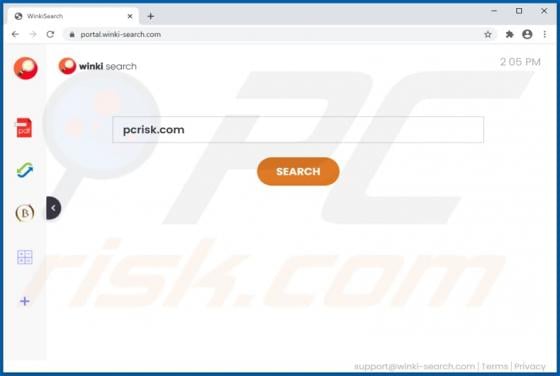 WinkiSearch Browser Hijacker (Dirottatore)